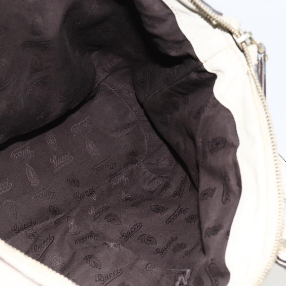 GUCCI GG Canvas Guccissima Sukey Hand Bag 2way Ivory Gold 247902 Auth 175486