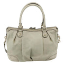 GUCCI GG Canvas Guccissima Sukey Hand Bag 2way Ivory Gold 247902 Auth 175486-2