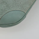GUCCI Shoulder Bag Suede Gold Light green 001 4158 Auth 175487A-10