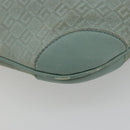 GUCCI Shoulder Bag Suede Gold Light green 001 4158 Auth 175487A-11