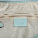 GUCCI Shoulder Bag Suede Gold Light green 001 4158 Auth 175487A-16