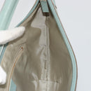 GUCCI Shoulder Bag Suede Gold Light green 001 4158 Auth 175487A-18