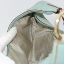 GUCCI Shoulder Bag Suede Gold Light green 001 4158 Auth 175487A-19