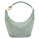 GUCCI Shoulder Bag Suede Gold Light green 001 4158 Auth 175487A-2