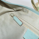 GUCCI Shoulder Bag Suede Gold Light green 001 4158 Auth 175487A-20