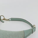 GUCCI Shoulder Bag Suede Gold Light green 001 4158 Auth 175487A-8