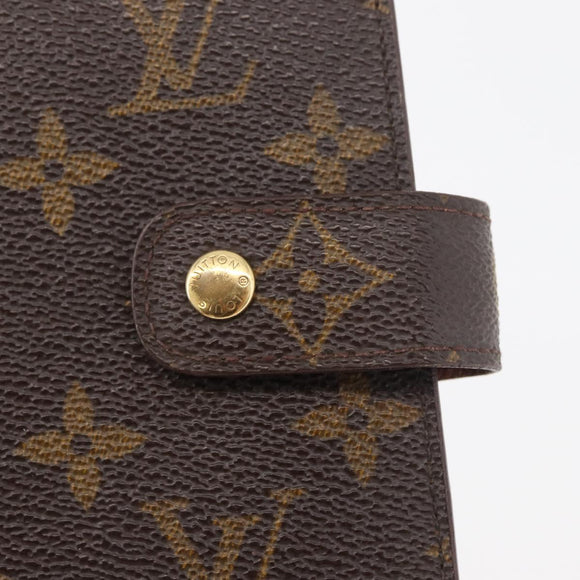 LOUIS VUITTON Monogram Agenda MM Dagplannerhoes R20105 LV Auth 175488A