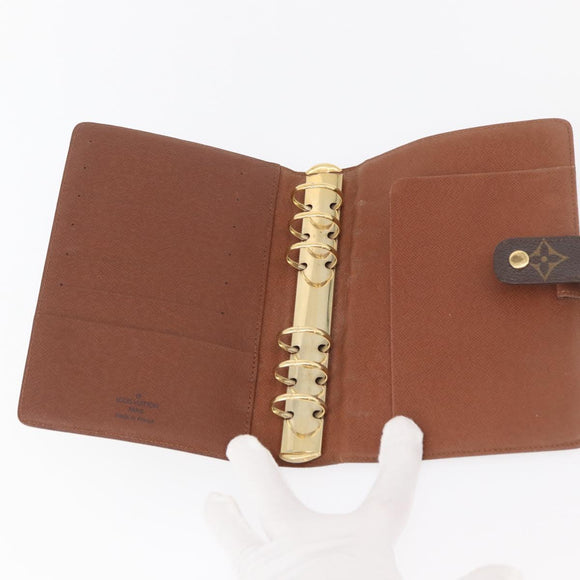 LOUIS VUITTON Monogram Agenda MM Dagplannerhoes R20105 LV Auth 175488A