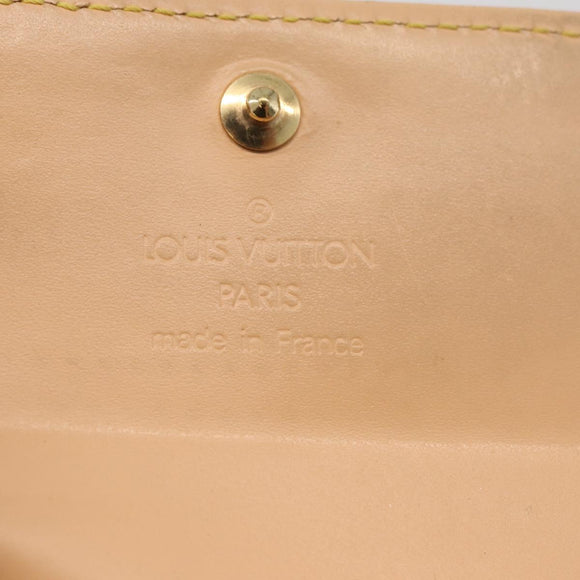 LOUIS VUITTON Multicolor Porte Monnaie Pla Coin Purse White M92657 Auth 175489A