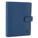 LOUIS VUITTON Epi Agenda MM Day Planner Cover Blue R20055 LV Auth 175491A-1