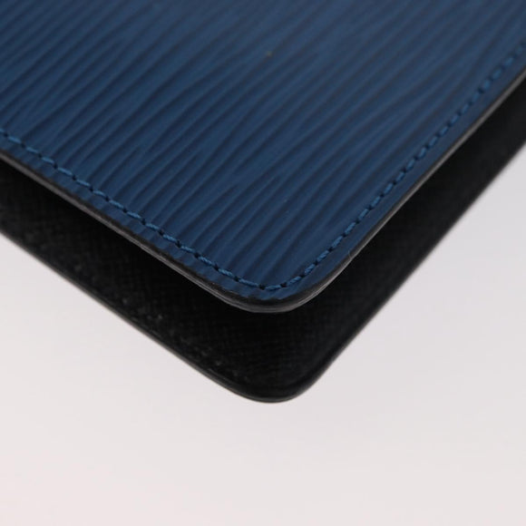 LOUIS VUITTON Epi Agenda MM Day Planner Cover Blue R20055 LV Auth 175491A
