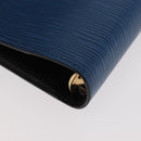 LOUIS VUITTON Epi Agenda MM Day Planner Cover Blue R20055 LV Auth 175491A-16