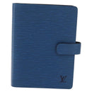 LOUIS VUITTON Epi Agenda MM Day Planner Cover Blue R20055 LV Auth 175491A-13