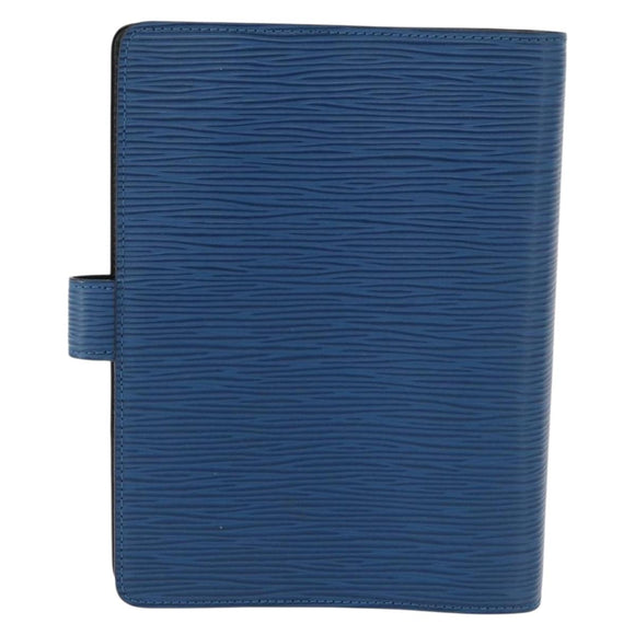 LOUIS VUITTON Epi Agenda MM Day Planner Cover Blue R20055 LV Auth 175491A