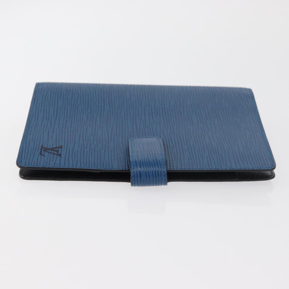LOUIS VUITTON Epi Agenda MM Day Planner Cover Blue R20055 LV Auth 175491A