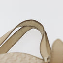 FENDI Zucchino Canvas Hand Bag Ivory Gold Auth 175493-8
