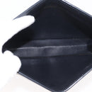 Christian Dior Trotter Canvas Clutch Bag Navy Gold Auth 175496-11