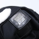 FENDI Mamma Baguette Shoulder Bag Nylon Black Silver Auth 175505A-18