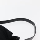 FENDI Mamma Baguette Shoulder Bag Nylon Black Silver Auth 175505A-8