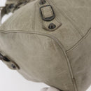 BALENCIAGA The Twiggy Hand Bag Leather 2way Ivory 128523 Auth 175506-15