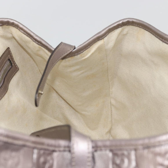 GUCCI GG Canvas GG Twins Tote Bag Pink Gold 232957 Auth 175514A