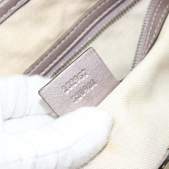 GUCCI GG Canvas GG Twins Tote Bag Pink Gold 232957 Auth 175514A