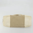 PRADA Shoulder Bag Canvas Beige Silver Auth 175516A-5