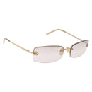 CHANEL COCO Mark Sunglasses metal Gold Tone 4093-B CC Auth 175518-1
