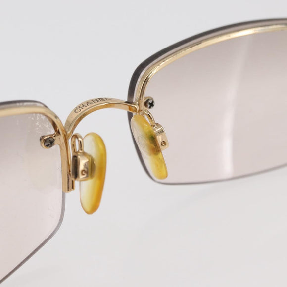 CHANEL COCO Mark Sunglasses metal Gold Tone 4093-B CC Auth 175518