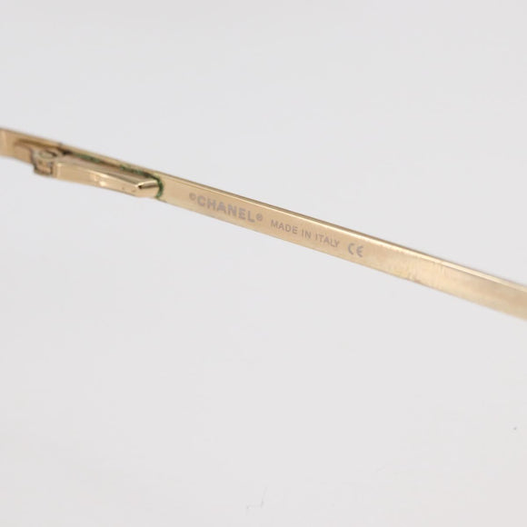 CHANEL COCO Mark Sunglasses metal Gold Tone 4093-B CC Auth 175518