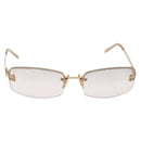 CHANEL COCO Mark Sunglasses metal Gold Tone 4093-B CC Auth 175518-2
