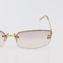 CHANEL COCO Mark Sunglasses metal Gold Tone 4093-B CC Auth 175518-5