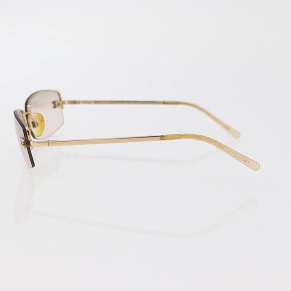 CHANEL COCO Mark Sunglasses metal Gold Tone 4093-B CC Auth 175518