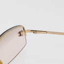 CHANEL COCO Mark Sunglasses metal Gold Tone 4093-B CC Auth 175518-8