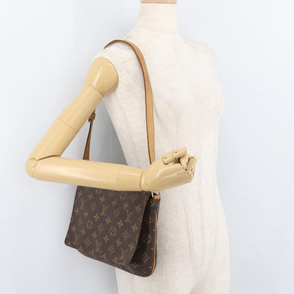 LOUIS VUITTON Monogram Musette Tango Short Strap Bag M51257 Auth 175522