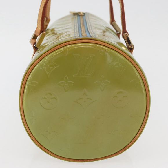 LOUIS VUITTON Monogram Vernis Bedford Hand Bag Baby Blue M91007 LV Auth 175526