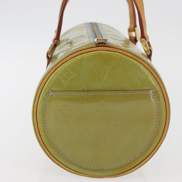 LOUIS VUITTON Monogram Vernis Bedford Hand Bag Baby Blue M91007 LV Auth 175526
