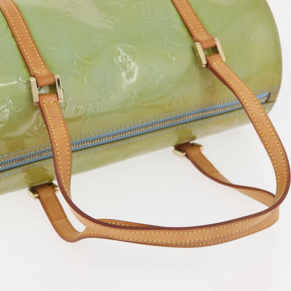 LOUIS VUITTON Monogram Vernis Bedford Hand Bag Baby Blue M91007 LV Auth 175526