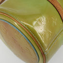 LOUIS VUITTON Monogram Vernis Bedford Hand Bag Baby Blue M91007 LV Auth 175527-14