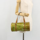 LOUIS VUITTON Monogram Vernis Bedford Hand Bag Baby Blue M91007 LV Auth 175527-20