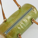 LOUIS VUITTON Monogram Vernis Bedford Hand Bag Baby Blue M91007 LV Auth 175527-6