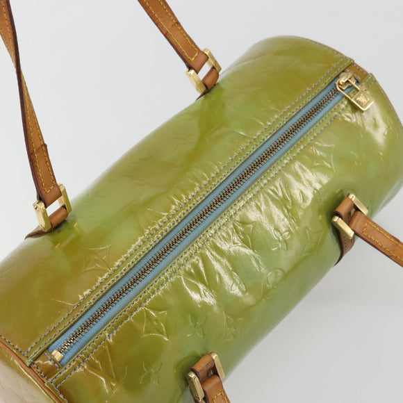LOUIS VUITTON Monogram Vernis Bedford Handtas Babyblauw M91007 LV Auth 175527