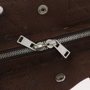 HERMES Her Line PM Handtas Canvas Bruin Zilver Auth 175534-18