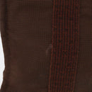 HERMES Her Line PM Hand Bag Canvas Brown Silver Auth 175534-4