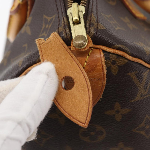 LOUIS VUITTON Monogram Speedy 30 Hand Bag M41526 LV Auth 175538A