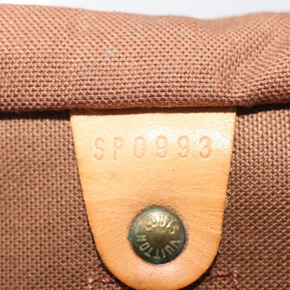 LOUIS VUITTON Monogram Speedy 30 Hand Bag M41526 LV Auth 175538A