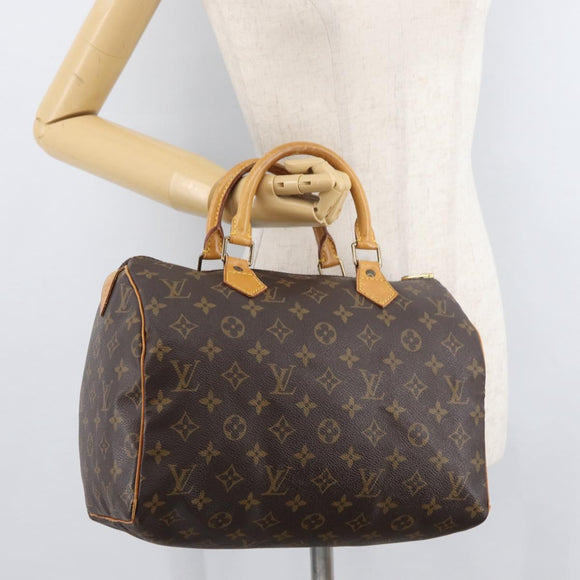 LOUIS VUITTON Monogram Speedy 30 Hand Bag M41526 LV Auth 175538A