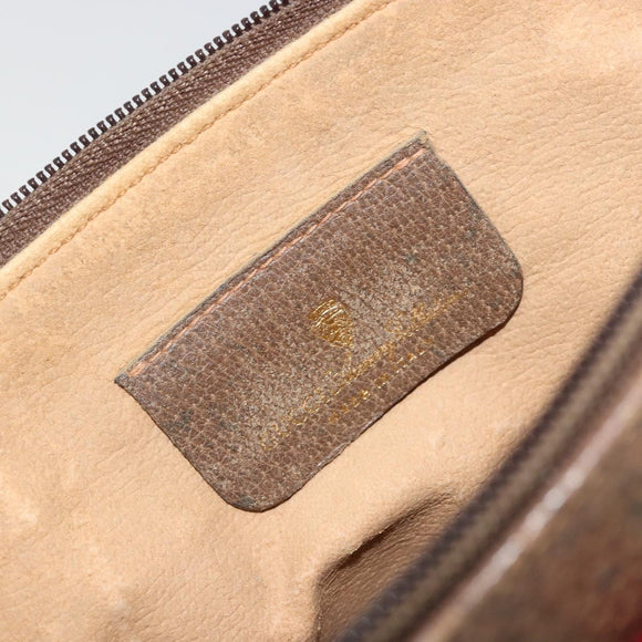 GUCCI GG Supreme Web Sherry Line Bag PVC Beige Gold 904 02 026 Auth 175546