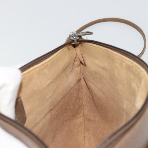 GUCCI GG Supreme Web Sherry Line Bag PVC Beige Gold 904 02 026 Auth 175546