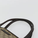 GUCCI GG Supreme Tote Bag PVC Beige Silver 114595 Auth 175547-8